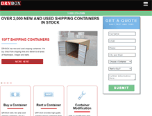 Tablet Screenshot of dryboxusa.com